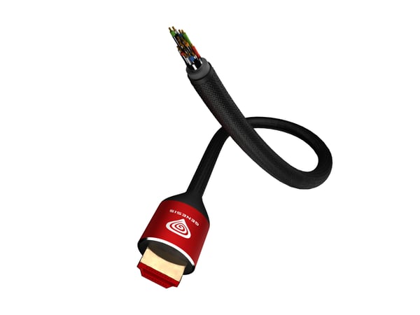 GENESIS HDMI-kabel 3 m 8k PS5, 3 m, HDMI typ A (standard), HDMI typ A (standard), 48 Gbit/s, svart, röd