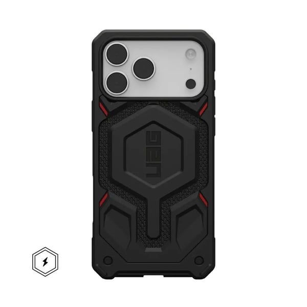 UAG Monarch Pro - Baksidesskydd för mobiltelefon - robust - MagSafe-kompatibilitet - skjuvningsplatta av polykarbonat, DuPont Kevlar - kevlar svart...