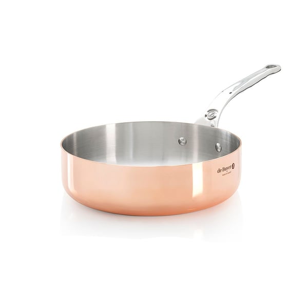 de Buyer Prima Matera, Pyöreä, Kuullotuspannu, Beige, Kupari, Ruostumaton teräs, 0,95 L, 2 mm