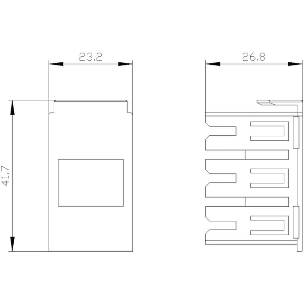 Siemens 3RV2917-5BA00 pistoke 1 kpl