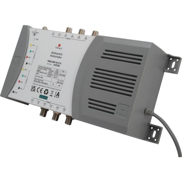 Triax TMS/CKR 9x12 S, 5 innganger, 12 utganger, 5 - 862 MHz, 950 - 2200 MHz, 10 dB, 10 dB