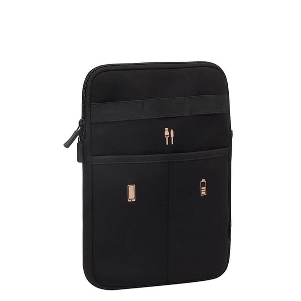 Riva Case Antishock 5617 Travel Organizer - Eske for nettbrett - neopren - mørkesvart - 10.1"