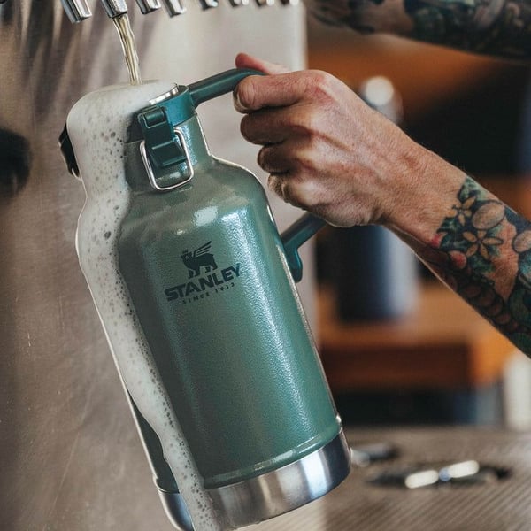 Stanley 10-01941-067 Classic Growler 1,9 l rustfritt stål, grønn