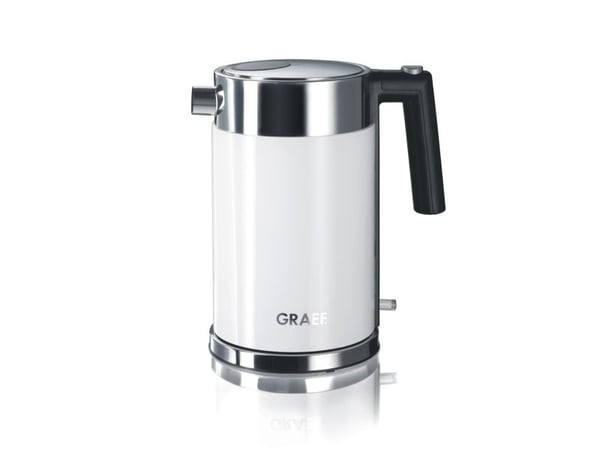 Graef WK 61 - Vattenkokare - 1.5 liter - 2.2 kW - rostfritt stål/akrylvit
