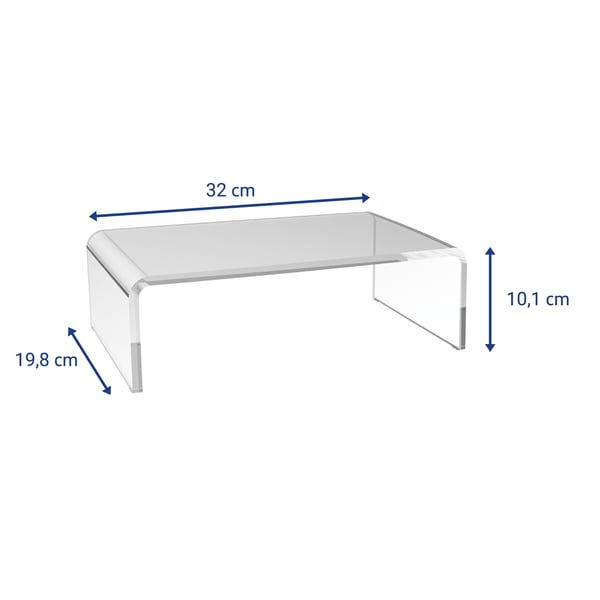 Skjermstativ MAUL, Frittstående, 32 cm, Gjennomsiktig