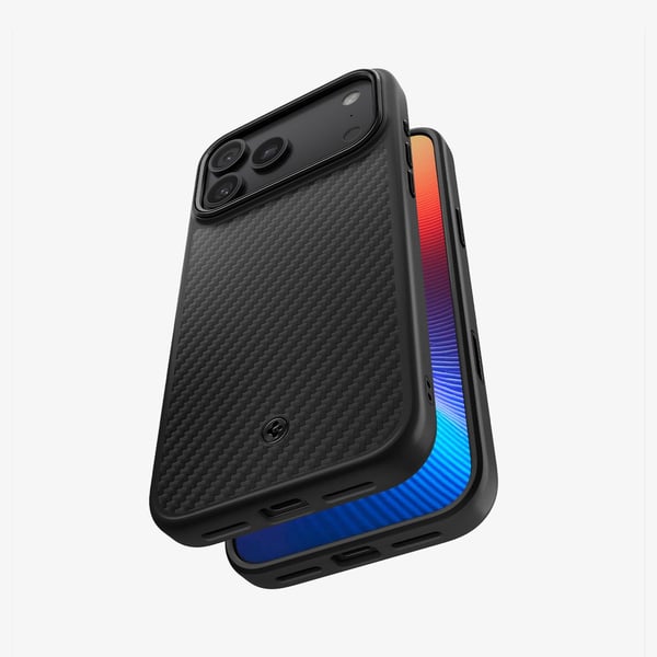 Spigen Enzo Aramid T (MagFit), Etui, Apple, iPhone 17 Pro Max, 17,5 cm (6.9"), Svart