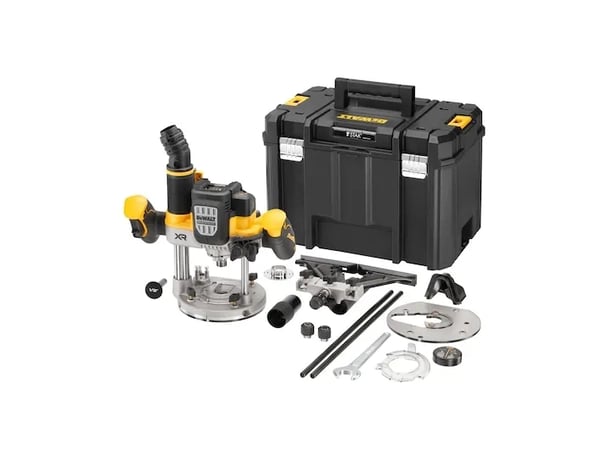 DEWALT DCW620NT-XJ batteridriven överhandsfräs 18 V, basenhet