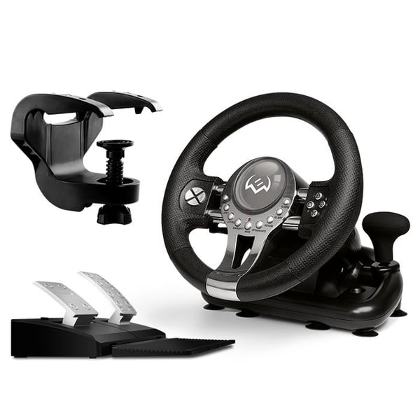 SVEN GC-W800, Ratt + pedaler, PC, PlayStation 4, Playstation 3, Xbox One, Tilbakeknapp, D-pute, Alternativer-knapp, Del-knapp, Startknapp, 180°, Ko...