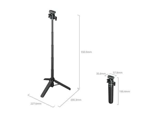 SmallRig 5435, 3 jalkoja, musta, 19,9 cm, 3,1 kg