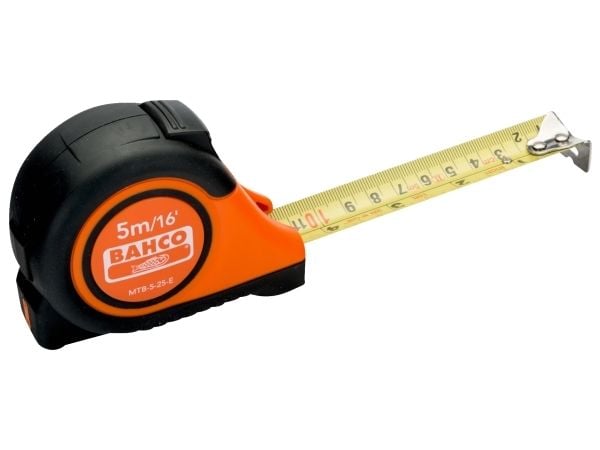 Bahco mittanauha 3m 16mm muovikotelo - mtb-3-16 automaattisella lukituksella varustettuna