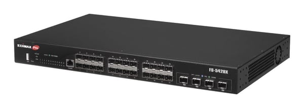 Edimax Pro FS-5428X - Switch - L2+ - smart - 24 x Gigabit SFP + 4 x 10 Gigabit SFP+ - rackmonterbar, stasjonær