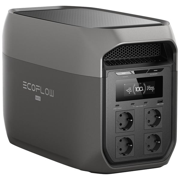 EcoFlow DELTA 3 Max bærbar strømstasjon 2048 Wh 2400 W LiFePO4