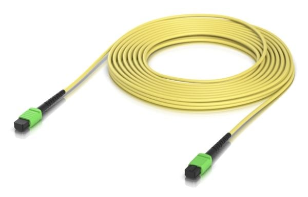 Ubiquiti UniFi - Koblingskabel - MPO-12/APC-enkeltmodus (hunn) til MPO-12/APC-enkeltmodus (hunn) - 10 m - 3 mm - fiberoptisk - OS2 - innendørs, hal...
