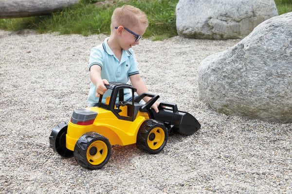 Lena GIGA TRUCKS Earth mover Pro, Gravemaskin, Earth mover, 3 år, Sort, Gult