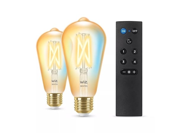 Wi-Fi BLE 50W ST64 Amb TW 2PK+kaukosäädin