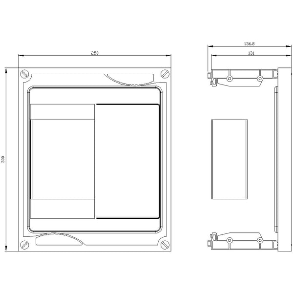 Siemens 8GK45502KK12 Leistungsschalter-Bausatz 1 St., 300 mm, 260 mm, 310 mm, 100 mm, 1,01 kg