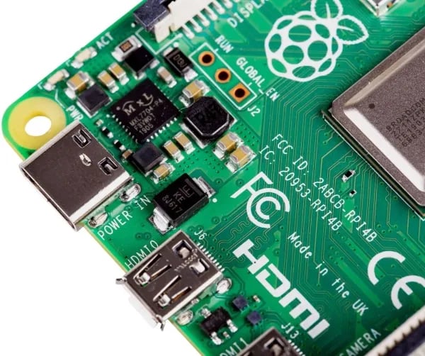 Raspberry Pi 4 Model B enkortsdator 1 GB RAM dualband Wi-Fi Bluetooth