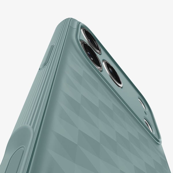 Spigen Parallax S (MagFit), Mobilskal, Apple, iPhone 17 Pro Max, 17,5 cm (6.9"), Grön
