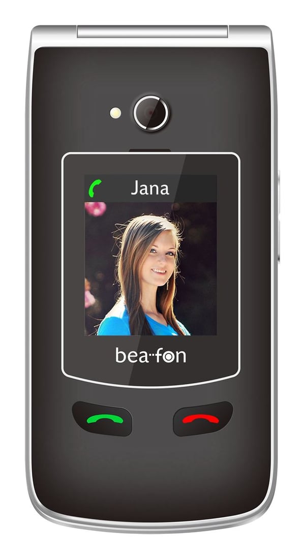 Beafon SL645plus, Avattava, Yksittäinen SIM, 7,11 cm (2.8"), 3 MP, 1550 mAh, musta, Hopea