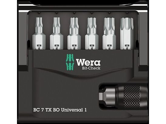 Wera 05056158001, 6 stykker, Torx Plus, TX10, TX15, TX20, TX25, TX30, TX40, 25 mm