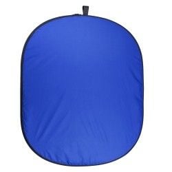 Walimex Pro - Baggrund - bomuldsstof - 1,5 m x 2,1 m - chroma-key - kromblå, kromagreen