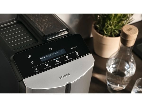 Siemens EQ.300 TF303E07 - Automatisk kaffemaskin med melkeskummer - 15 bar - inox sølvmetallisk/svart