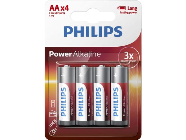 Philips Power Life AA-batterier - 4-pack