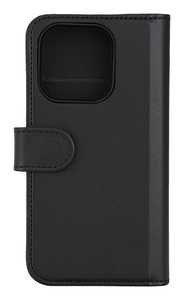 DELTACO MCASE-WIP15P61 lommebokdeksel til iPhone 15 Pro, 2-i-1 magnetisk, svart