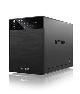 ICY BOX IB-RD3640SU3 - Harddiskarray - 4 brønner (SATA-600) - HDD 0 - SATA 3Gb/s, USB 3.0 (ekstern)