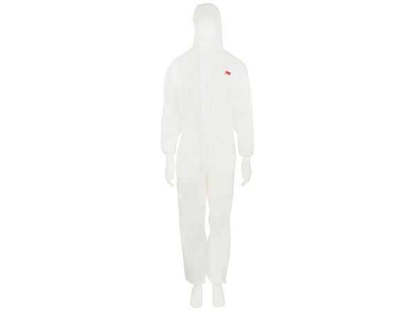 3M 4520WXL, Valkoinen, XL, Unisex, Vetoketju, SMS-suojahaalari