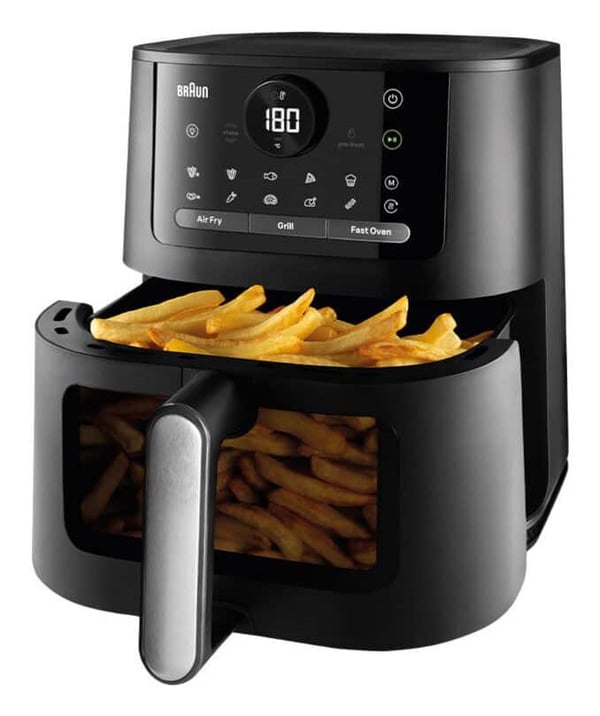 Braun HF5075IBK luftfritös 2000 W 6 l, svart