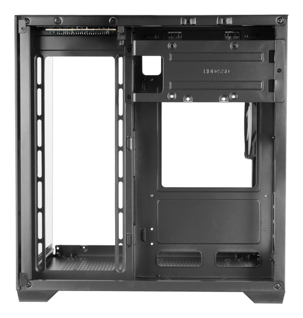 Mars Gaming MC-VIEW2, Mini Tower, PC, Svart, micro ATX, Mini-ITX, Metall, Härdat glas, Spela