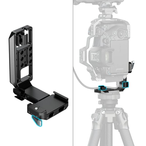 SmallRig 5594, Monteringsplade, Sort, Alumiini, 57,5 mm, 88 mm, 76,2 mm