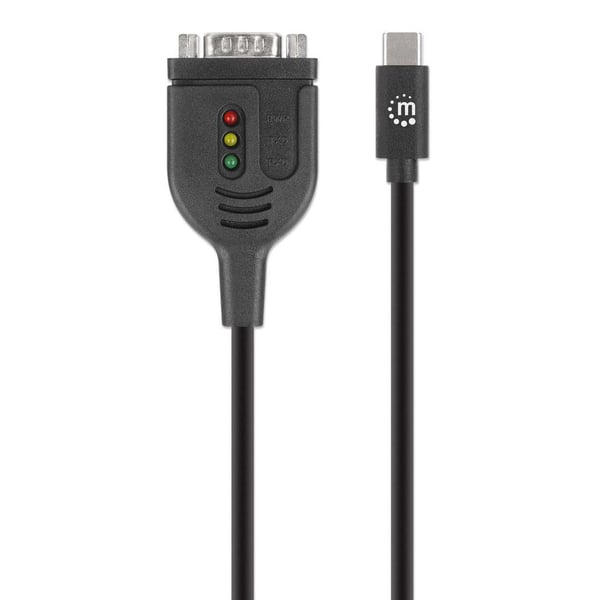 Manhattan - USB-C / seriell kabel - USB-C (hane) till RS-232 (hane) - 1 m