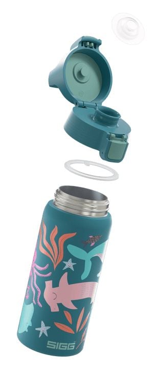 SIGG 6022.90, 0,5 l, Blå, Rostfritt stål, 5 h, 36 h, 7,32 cm