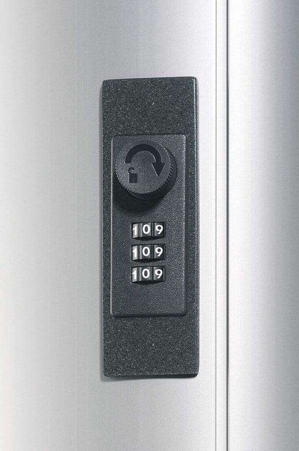 DURABLE KEY BOX CODE 54 - Nøkkelskap - 54 kroker - metallic sølv