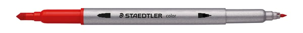 STAEDTLER - Twin-tip-markør - assorterte farger - 0.5-0.8 mm / 3 mm - smal / bred (en pakke 72)