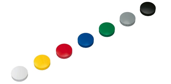 MAUL 6163299, Whiteboard-magnet, Flerfarget, 32 mm, 32 mm, 9,6 mm, 800 g