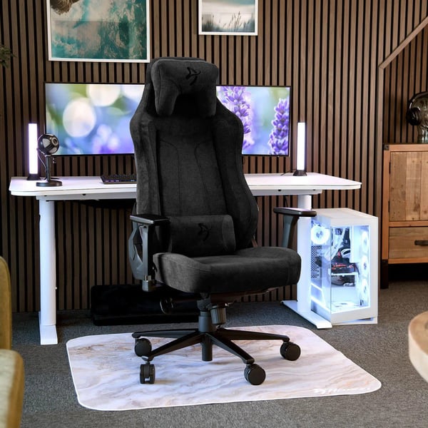 Arozzi Vernazza Soft Fabric - Gaming Chair - Pure Black