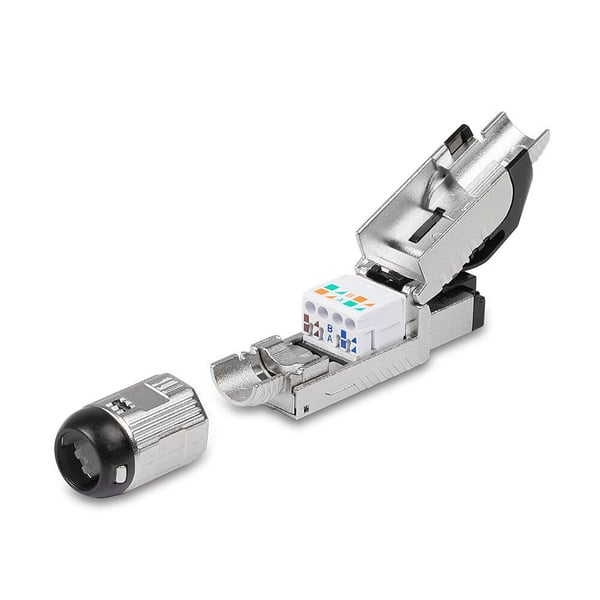 Lindy 62411, RJ45, musta, Hopea, Metalli, CE, REACH, RoHS, UKCA, 240 g, 133 mm