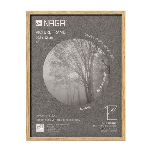 Bildramme 29,7x42 cm eik