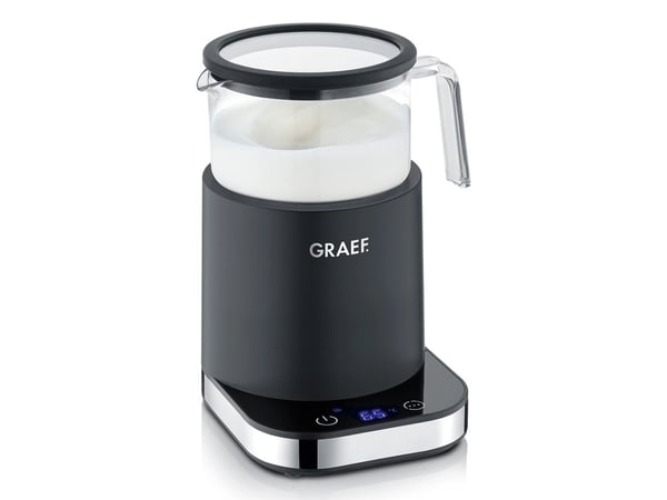 Graef MS902, Automaattinen maidonvaahdotin/-lämmitin, Musta, Lasi, 200 ml, 400 ml, Kuuma ja kylmä