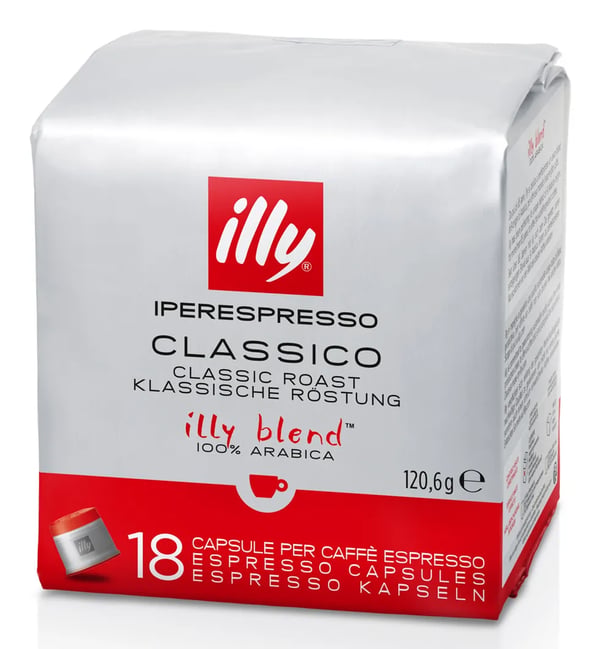 Illy 7990, Kaffekapslar, Kaffe, Medelrostade, iperEspresso, 18 styck, Väska
