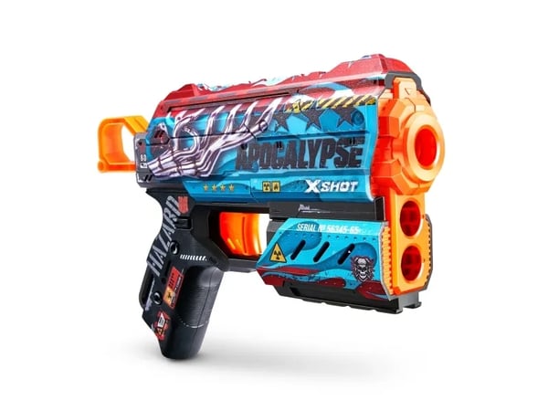 ZURU X-Shot Skins - Flux Apocalypse, Dart Blaster - Tikkapommi