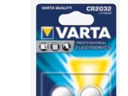 Varta 06032, Kertakäyttöinen akku, CR2032, Litium, 3 V, 2 kpl, 230 mAh