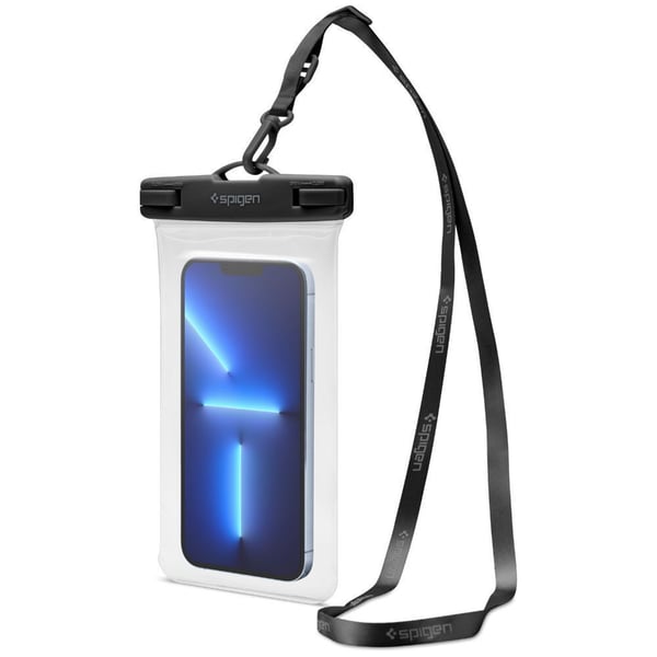 Spigen Aqua Shield - Beskyttende vanntett eske for mobiltelefon - polyvinylklorid (PVC) - krystallklar - 6.9"