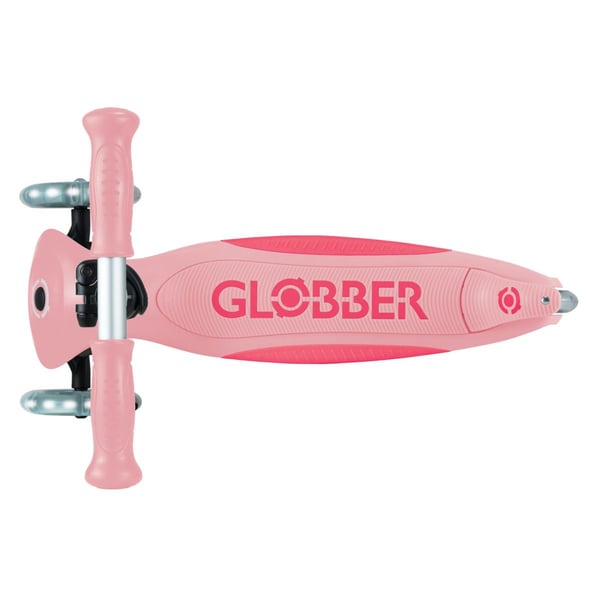 Globber Primo Foldable Plus Lights, Barn, Klassisk sparkesykkel, Jente, Asfalt, 50 kg, 3 hjul