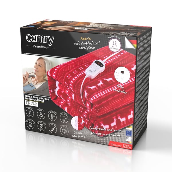 Camry CR 7441 Elektrisk teppe med timer (1)