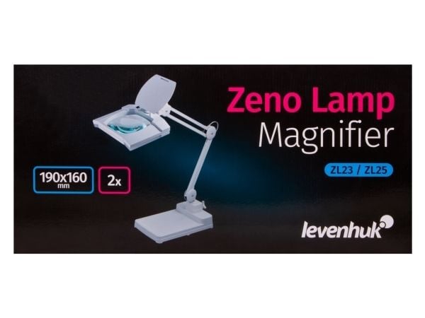 Levenhuk Zeno Lamp ZL23 LUM, 2x, Glass, 190 x 160 mm, AC, 220-240 V, Metall, Plastikk