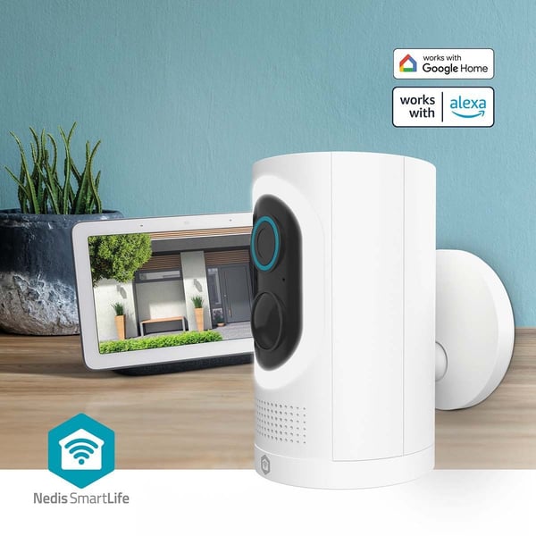 Nedis SmartLife IP-kamera utendørs | Spotlight | 3MP Full HD 1296p | IP65